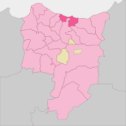 Location of Tazaghine in Driouch Province