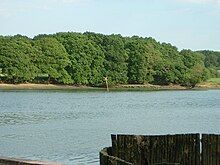 Yellow "X" marks shipwreck River Hamble