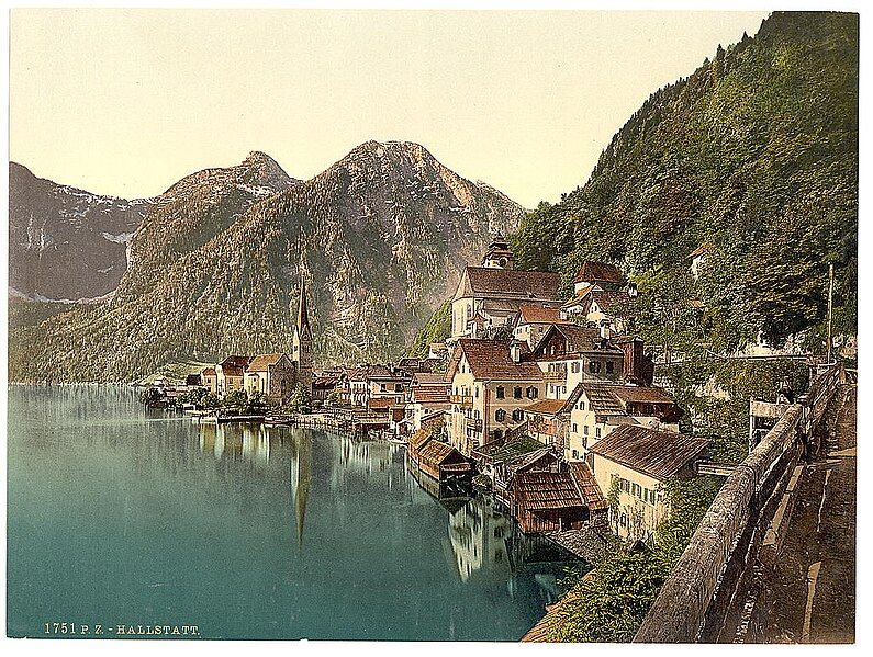 File:Hallstatt um 1900.jpeg