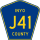 County Road J41 marker