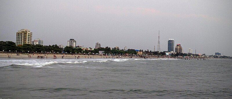 File:Kozhikode Beach Coastline.jpg