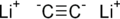 Wireframe model of lithium carbide