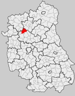 Location within the county and voivodeship