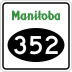 Provincial Road 352 marker