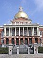 Massachusetts' gold-domed state capitol.