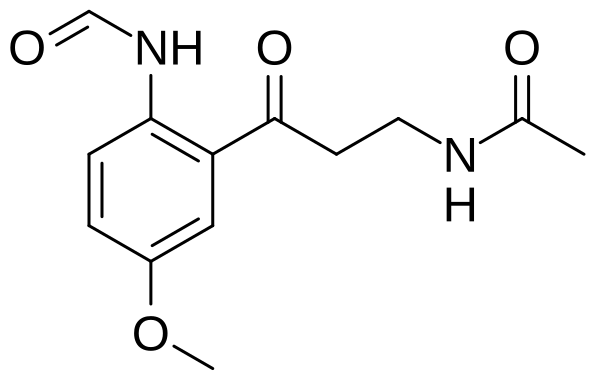 File:N-Acetyl-N-formyl-5-methoxykynurenamine.svg