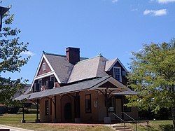 The former Stevenson train station