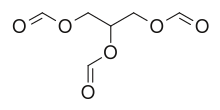 Skeletal formula of triformin