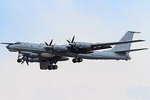 A Tu-142 of the Russian Navy.