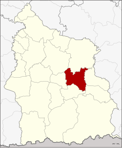 District location in Sisaket province