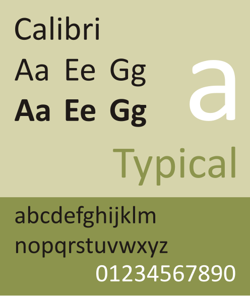 File:CalibriSpecimen.svg