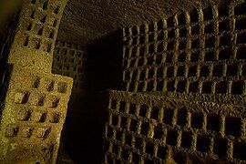 Etruscan columbarium at Cava Buia, Blera, Italy