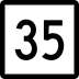 Route 35 marker