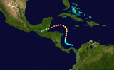 Track of Hurricane Hattie