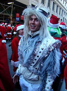 Jack Frost at Santacon in New York