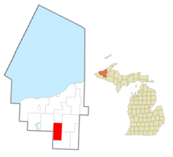 Location within Ontonagon County