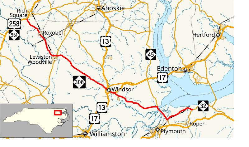 File:NC 308 map.svg