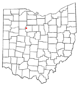 Location of Wharton, Ohio