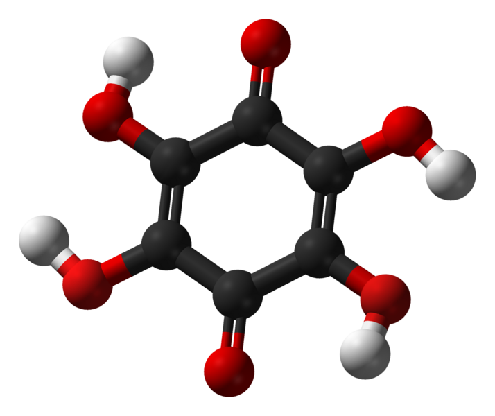 File:Tetrahydroxy-1,4-benzoquinone-3D-balls.png