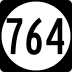 State Route 764 marker