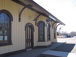 The former rail depot that served the junction of ND&C, NY&NE, and DCR for which the community was named