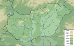 Location of Lake Feneketlen in Hungary.