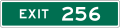 E1-5aP 3 Digit Exit Number (plaque)