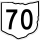 State Route 70 marker