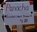 Sign advertising panocha