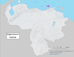 Geographic map of Insular natural region