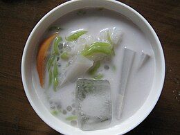 A bowl of shwe yin aye in Myanmar