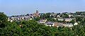 Panoramic view of the city silhouette