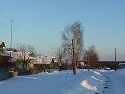 View of the area in the snow