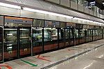 A train running in the Marymount Bound Platform of Bartley MRT Station in 2010