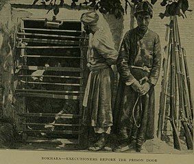 Executioners at the door of Bukhara prison, 1909