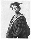 Georgiana Simpson in academic dress, 1921