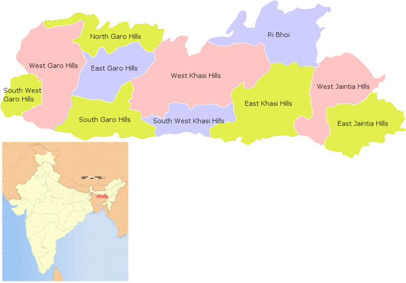 File:MeghalayaDistrictsMap.png