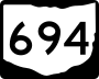 State Route 694 marker