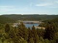 Oker Reservoir: view from Schulenberg to the Upper Harz