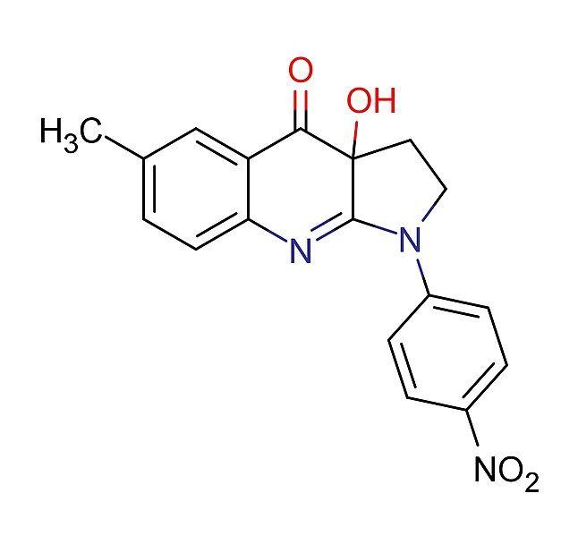 File:Para-nitroblebbistatin 2D structure.jpg