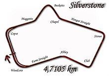 Silverstone Circuit in 1952–1973 configuration