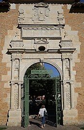 Renaissance door of the old city hall of Toulouse.