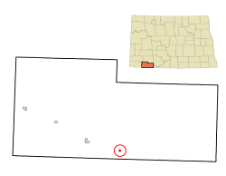 Location of Haynes, North Dakota