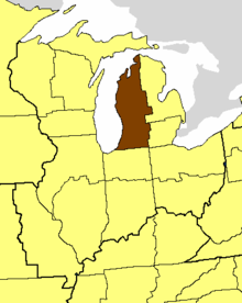 Location of the Diocese of Western Michigan