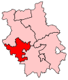 A medium constituency in the southwest of the county.