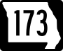 Route 173 marker