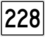 State Route 228 marker