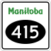 Provincial Road 415 marker