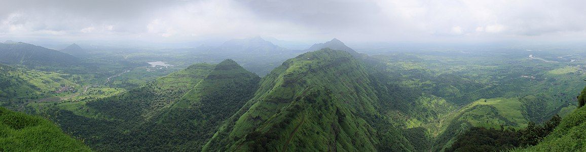 Western Ghats during the monsoon season at Monsoon of South Asia, by Arne Hückelheim (edited by UnpetitproleX)