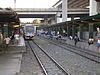 The platforms and tracks of EDSA station in 2011